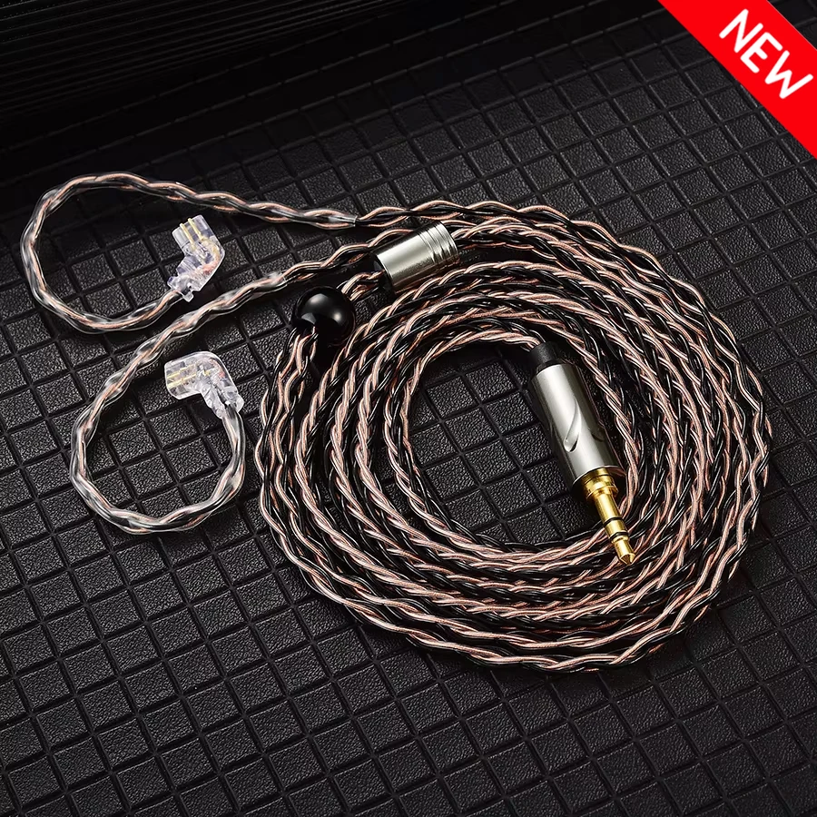 Enhanced Silver Plated Hi-Fi Earphone Update Cable with 2Pin Connector
