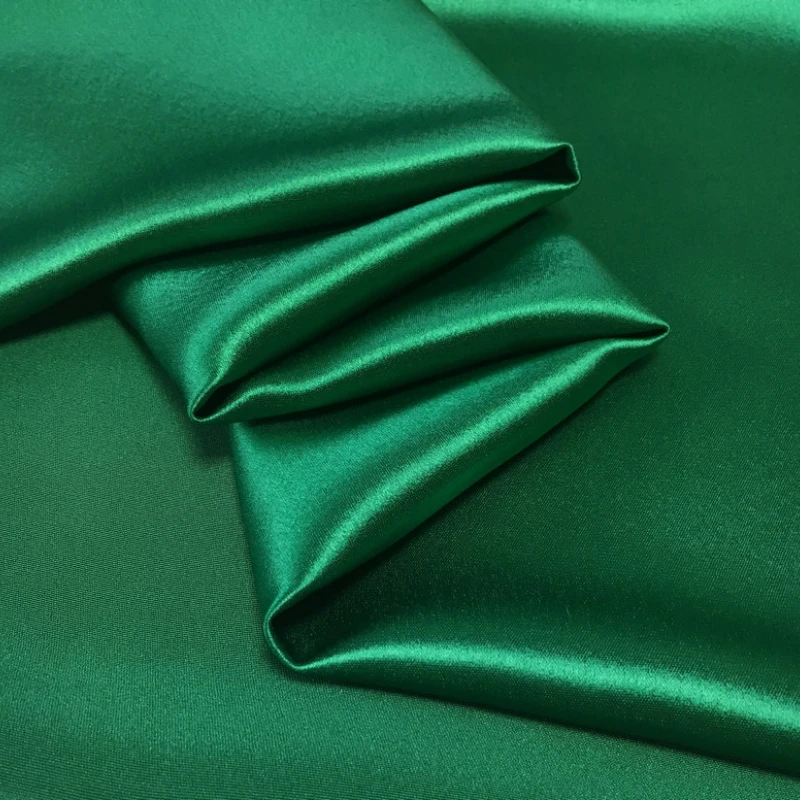 Skin-friendly Green High-definition Triacetate Satin Fabric Fashion Dress Suit Dress Cheongsam Fabric Alibaba Express