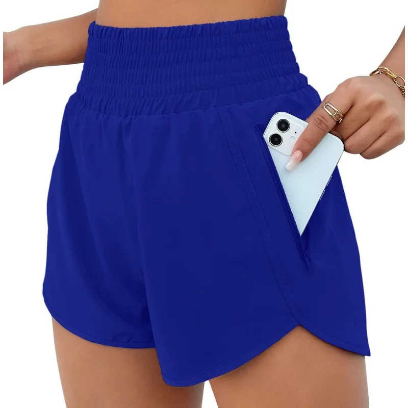 Woman Gym Short Pant with Pocket Yoga Wear High Waist Push Up Fitness Running Sport Outfit Shorts Sportswear Workout Clothing