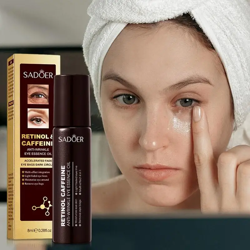 

Anti-wrinkle Eye Essence Oil Improve Skin Brightness Instant Reduces Under-Eye Bags Dark Circles Eyes Massager Oil
