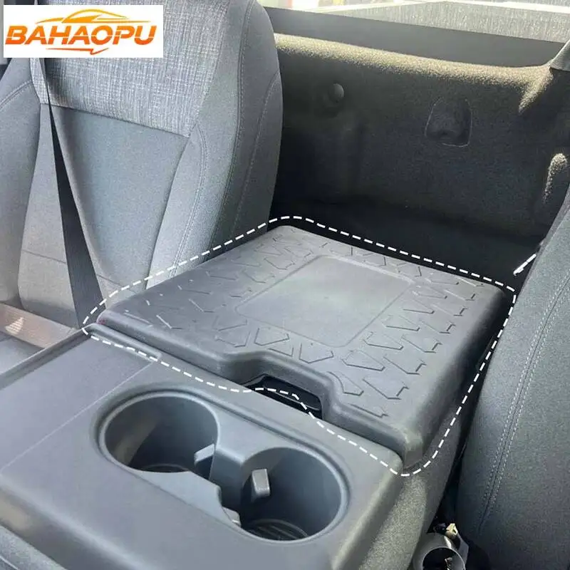 바하오푸 블랙 TPE 자동차 팔걸이 쿠션 보호 패드 액세서리 포드 F150/F250/F350/F450 2021 2022 2023 2024 2025년식 이후 차량용