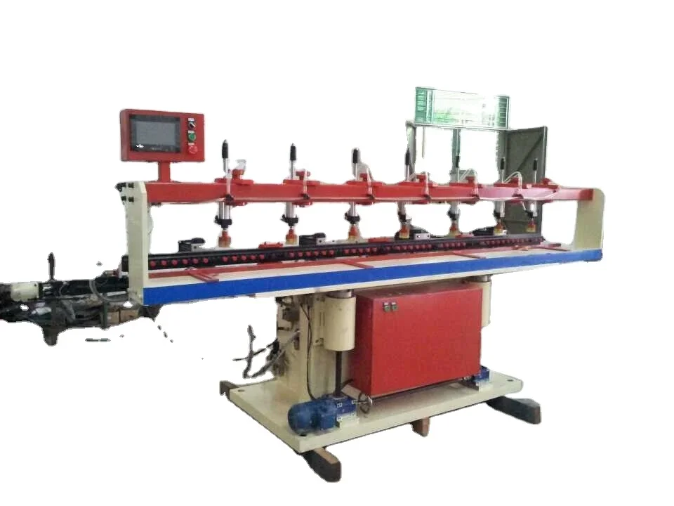 Wooden Shutters Stiles Drilling Machine Wood Boring Machine Simple Horizontal Multi-spindles Boring Machine 3