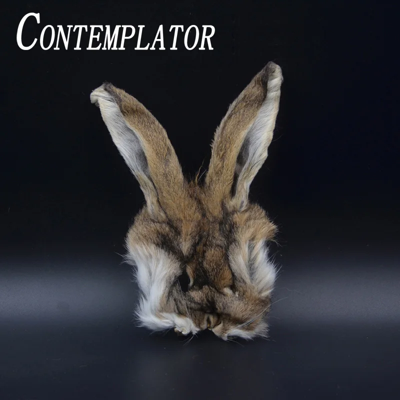 Masque Lapin Sanglant Effrayant Halloween – Masque Peluche PVC, Cosplay Carnaval Mascarade, Effet Horreur Réaliste