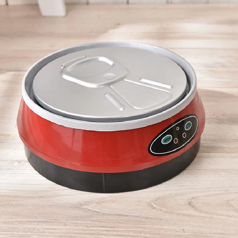 JOYLOVE-latas de Cola redondas de acero inoxidable para el hogar, papelera electrónica inteligente de inducción automática para sala de estar, muebles de moda