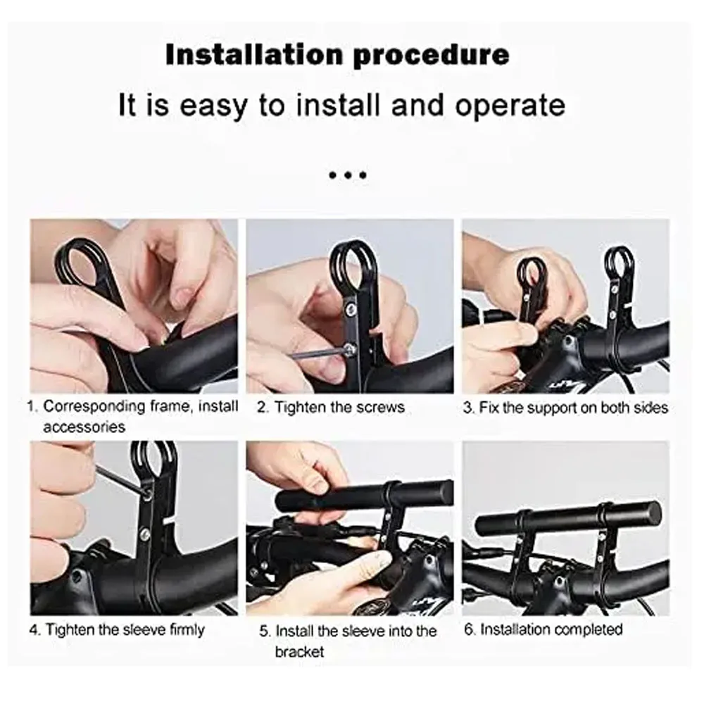 Bicycle multi-function extension extension rack aluminum alloy handlebar extender rack used for stopwatch lamp bracket