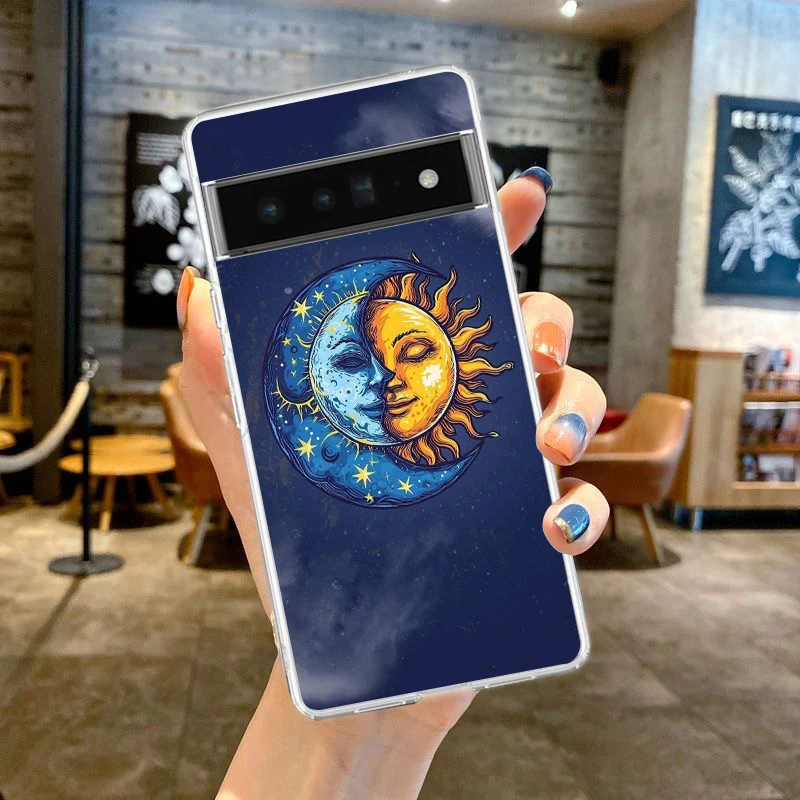Starlit Sky Planet Space Art Soft TPU Transparent Phone Case