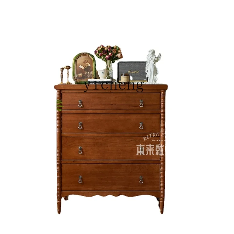 

Xl Vintage Solid Wood Chest of Drawers Dressing Table Integrated Bedroom Locker Living Room Chest of Drawer