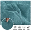 Jacquard Stretch Armless Futon Cover with Skirt Ruffled Futon Sofa Bed Cover Machine Washable Couch Cover Futon Sofa Cover 1pc 4