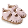 New Summer Newborn Girls Anti Slip Walking Shoes Comfortable Beautiful Hollow Heart Fashionable And Cute Sandals For Girls 3