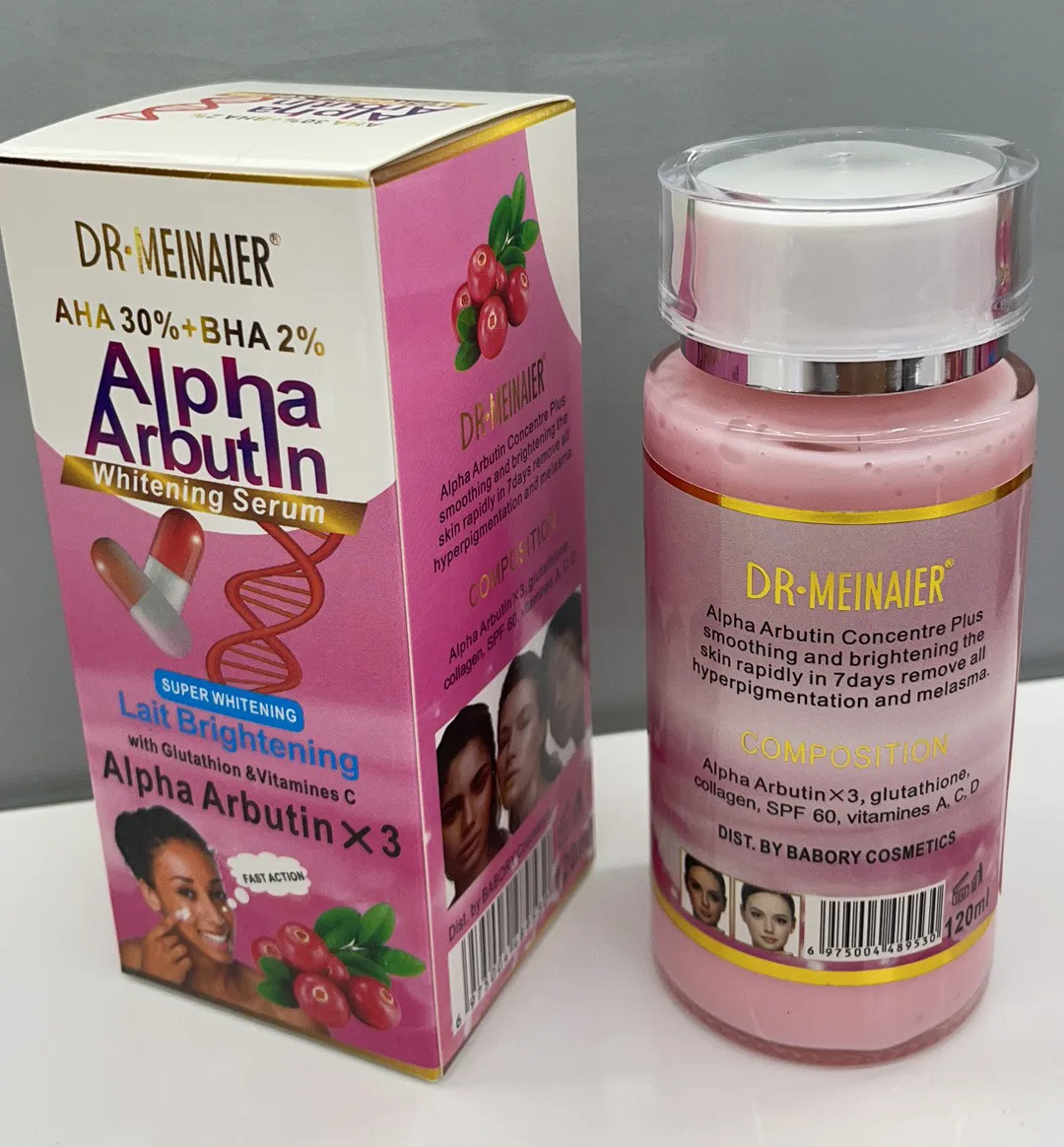 Sérum Alpha Arbutin AHA 30% + BHA 2% maintient le visage, lisse, éclaircissant, hydratant, améliore la matité, crème de soin de beauté pour la peau foncée – Image 4