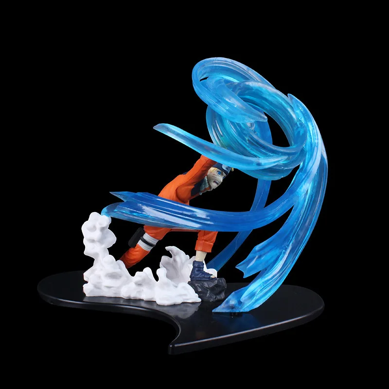 15cm Anime Naruto Figure Rasengan Battle Scene Statue Gk Uzumaki Naruto Action Figurine