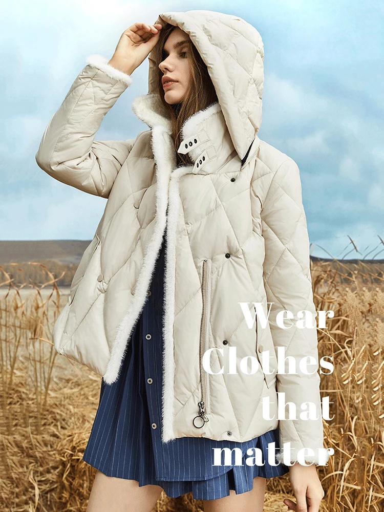 Winter Padded Down Coat Women's Short Bread Coat All-match Fur collar hood Cotton Coat main image 0