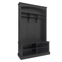 KOMHTOM Bench and shoe shelf wardrobe set