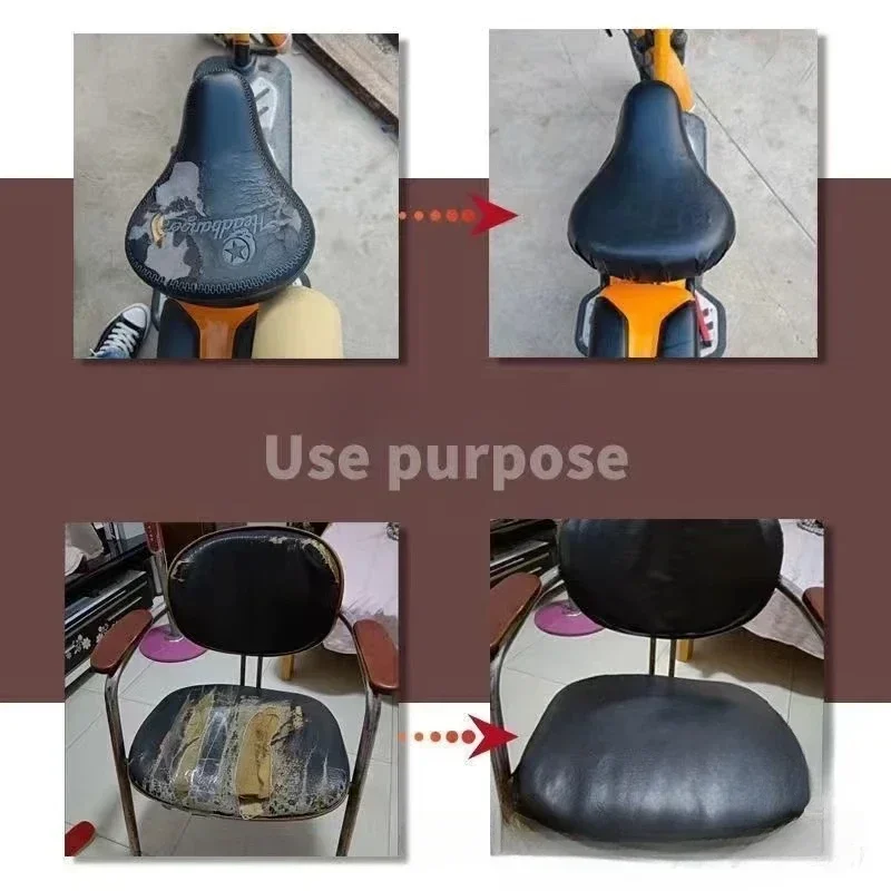 Self-Adhesive PU Leather Fabric for Interior Repair and DIY Renovation