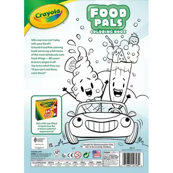 (6 pack) Crayola Food Pals, 48 page Coloring Book, Gift for Kids 4