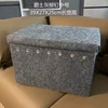 LEOPARD PRINT RECTANGLE FABRIC FOLDABLE STORAGE BOX SOLID BODY WARDROBE TRUNK ORGANIZER WITH LID HANDLES SUNDRIES STORING BASEKT 5