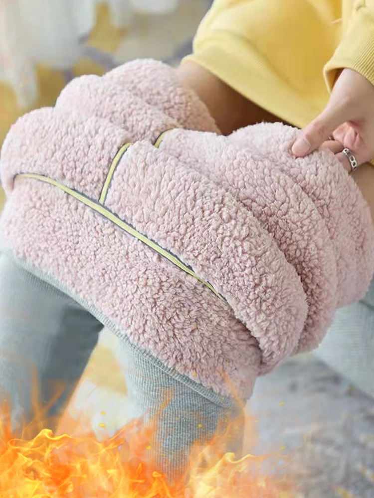 Épaissir Leggings femmes fileté mince hiver chaud épais Legging taille haute élastique polaire Thermo Leggings femme collants décontractés