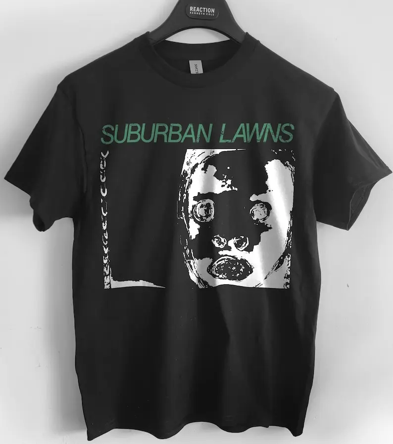 

Suburban Lawns band T shirt post punk screen print