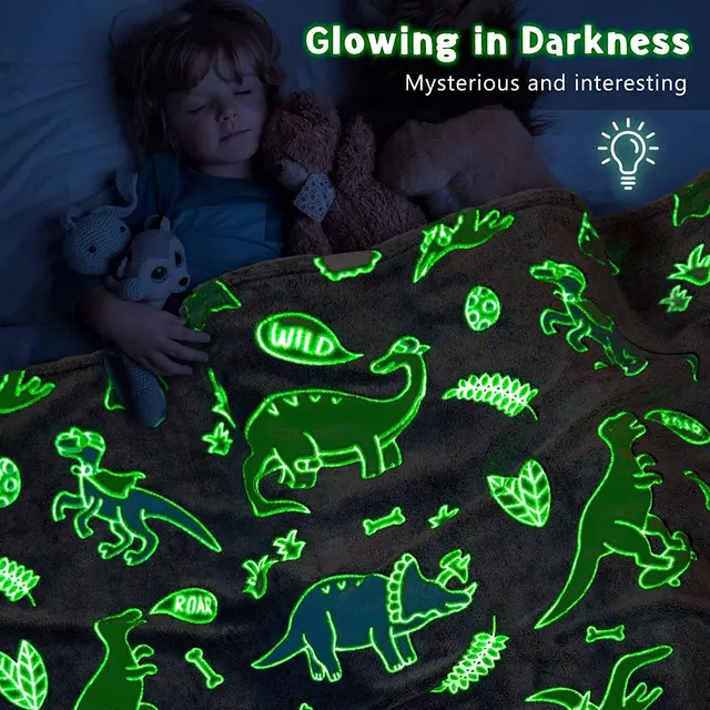  Glow in The Dark Mermaid Blanket Throw Gifts for Girls Kid  Blankets Super Soft 3 4 5 6 7 8 9 10 Year Old Girl Gift Ideas Girls Toys Age  6-8