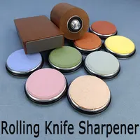 เพชร Sharpening StoneMagnetic Rolling มีด Sharpener ไม้บดระบบ 15 20 องศามุม Roller อุปกรณ์เสริม 1