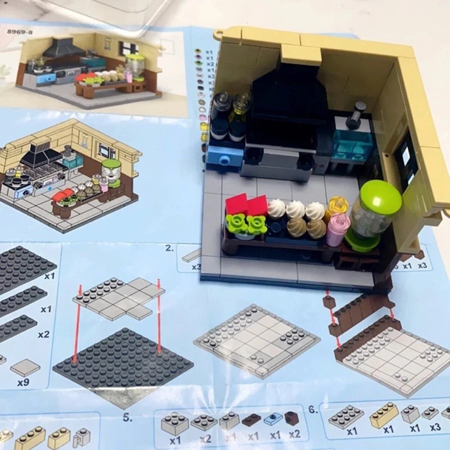 Mini Street View Dreams: Creative Building Blocks Set - Racer, Doctor, Painter, Musician, Scientist, Pastry Chef, Cameraman, Astronaut