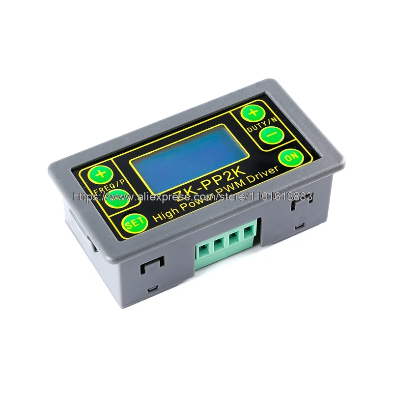 ZK-PP2K PWM Signal Generator 8A Driver Module for Motor/Lamp Dual Mode LCD PWM Pulse Frequency Duty Cycle Adjustable Module signal generator