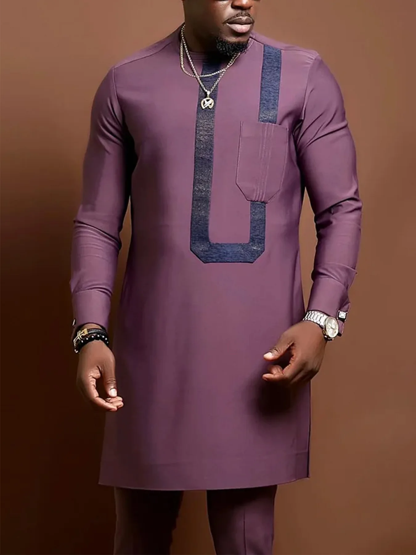 African Dress Kaftan Dress African Men Set 2 pieces african traditional dresses for men kaftan outfits evening party dress