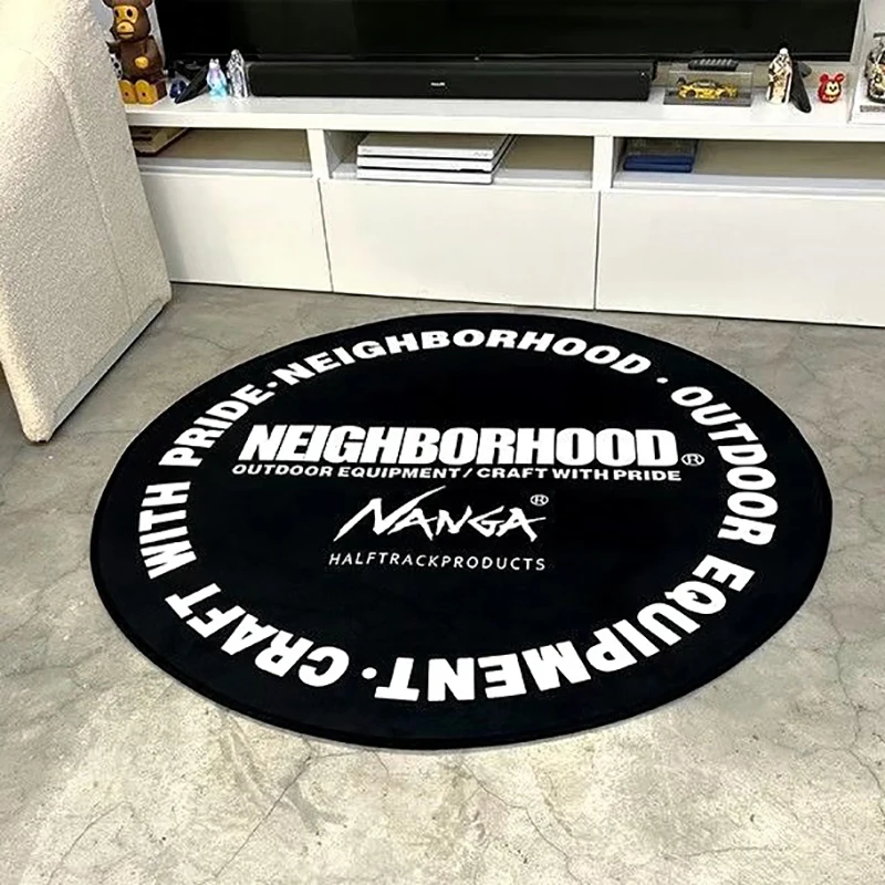 Neighborhood Round Carpet Cool Living Room Bedroom Mats Decoration Floor  Carpets NBHD Anti Slip Large Printed Area Rugs 4