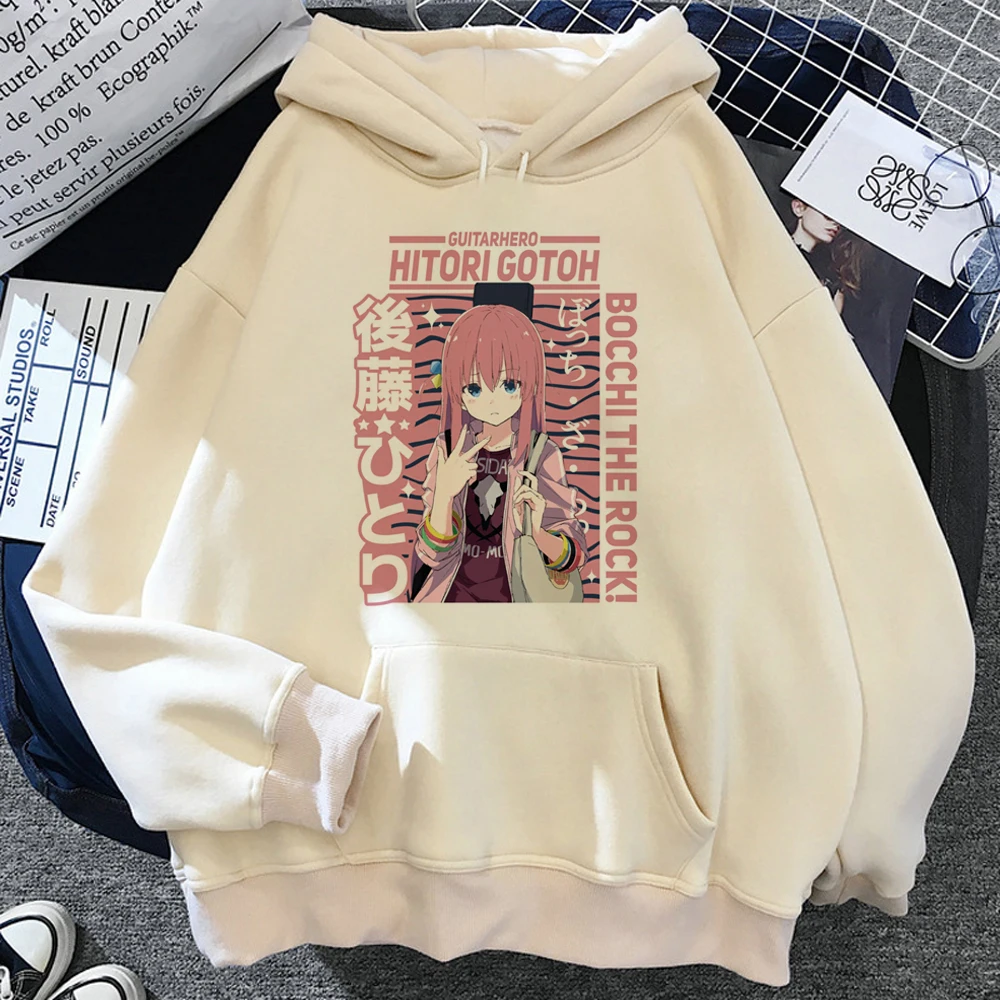 

Bocchi the Rock hoodies women streetwear harajuku sweat y2k 90s sweatshirts female Winter Hooded Shirt