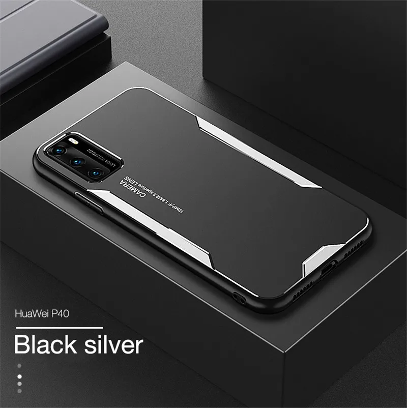 Sleek Aluminum Alloy Phone Case with Silicone Bumper Protection