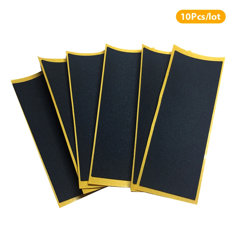 Black Fingerboard Deck Uncut Tape Stickers 10Pcs/Lot Black Foam Grip Tape Non-slip 38mmx110mm