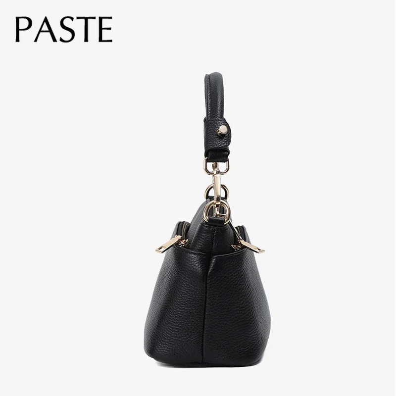 Classic Shell Bag First Layer Cowhide Leather Women Handbag Casual Female Shoulder Crossbody Purse 10 Colors