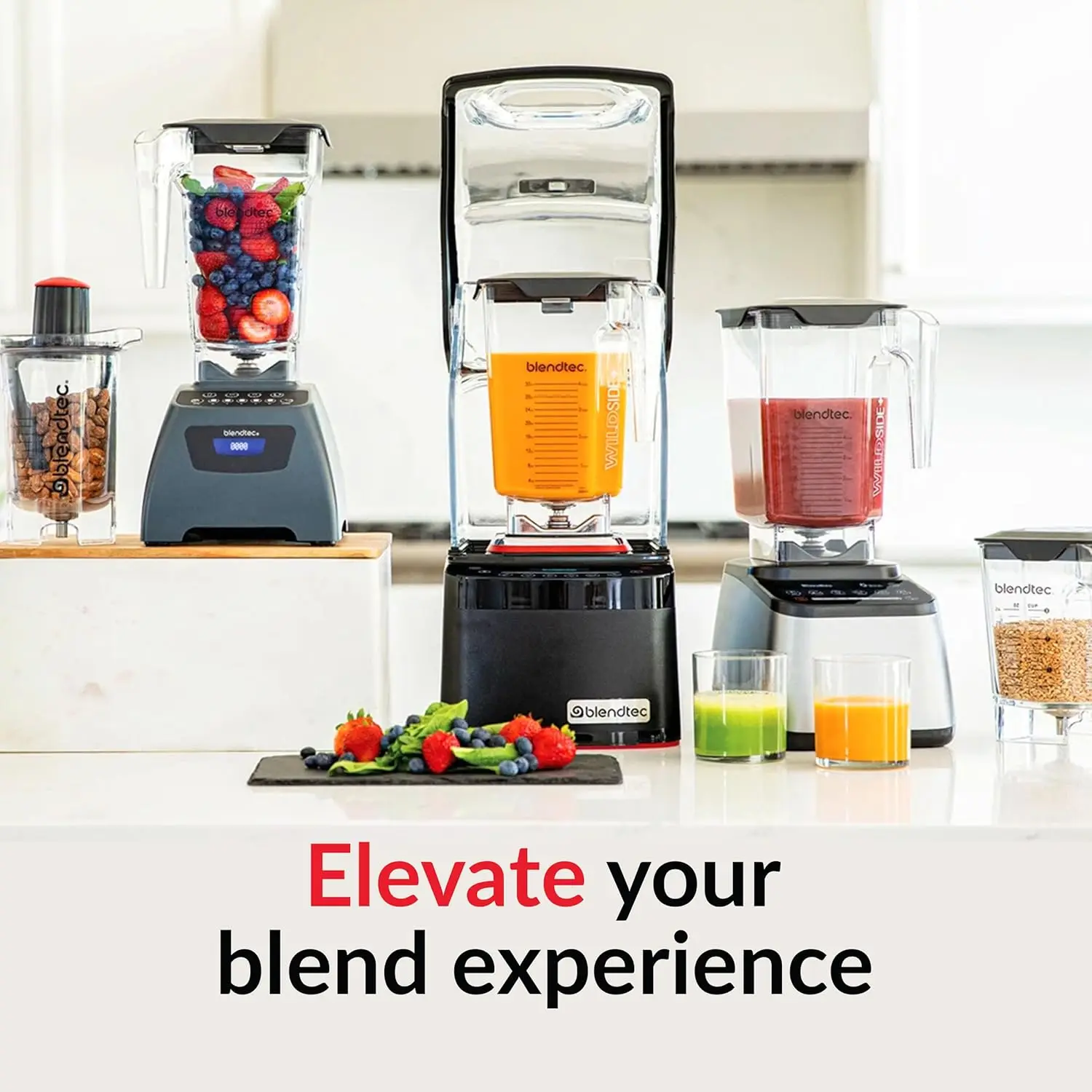 Total Classic Original Blender, 90 oz  + Jar, 24 oz Twister Jar, and  Spatula - Black 2
