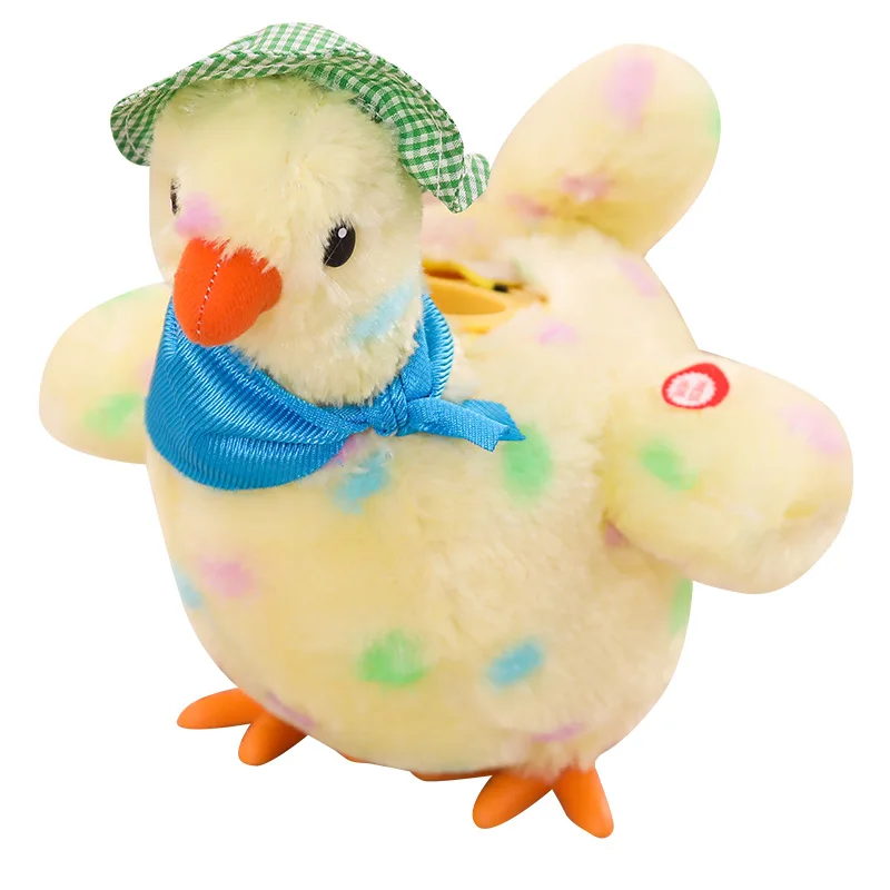 Children Toys Funny Electric Doll Hen Laying Eggs Chickens Crazy Singing Dancing Electric Pet Plush Toys Gifts For Kids