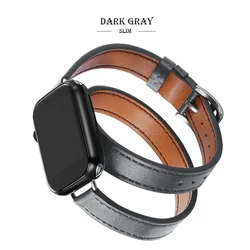 Premium Leather Strap Replacement for Apple Watch - Elegant and Durable Bracelet Accessory (DH)