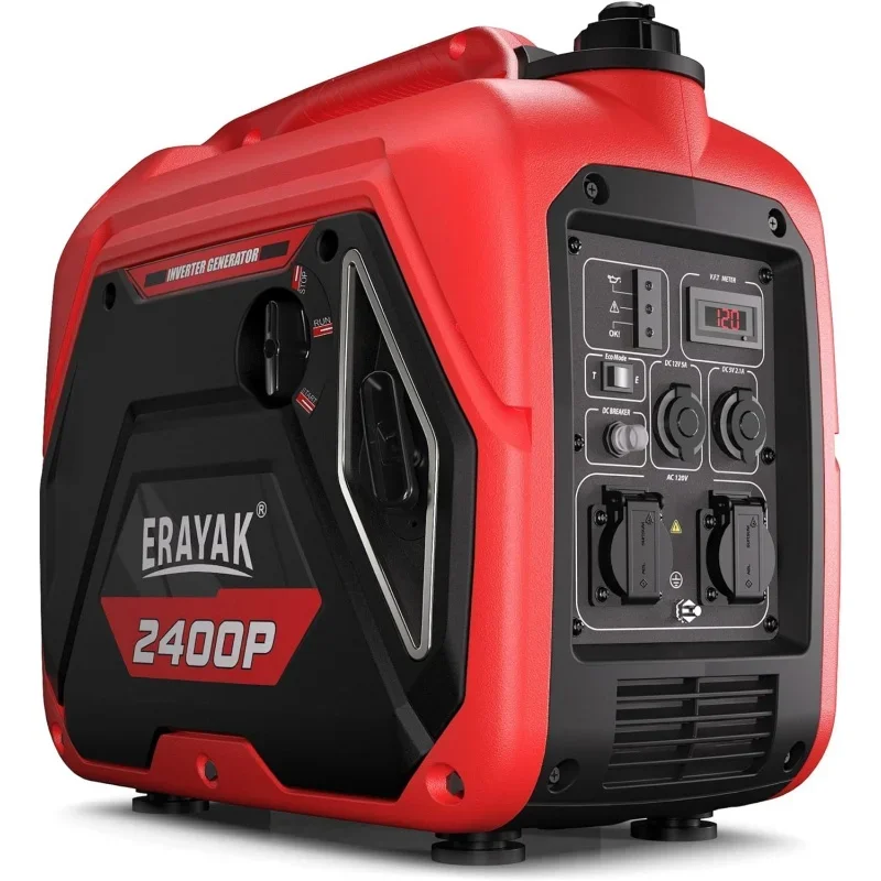 

Erayak 2400W portable Inverter generator for home use, super quiet small generator for camping outdoor emergency power backup, G