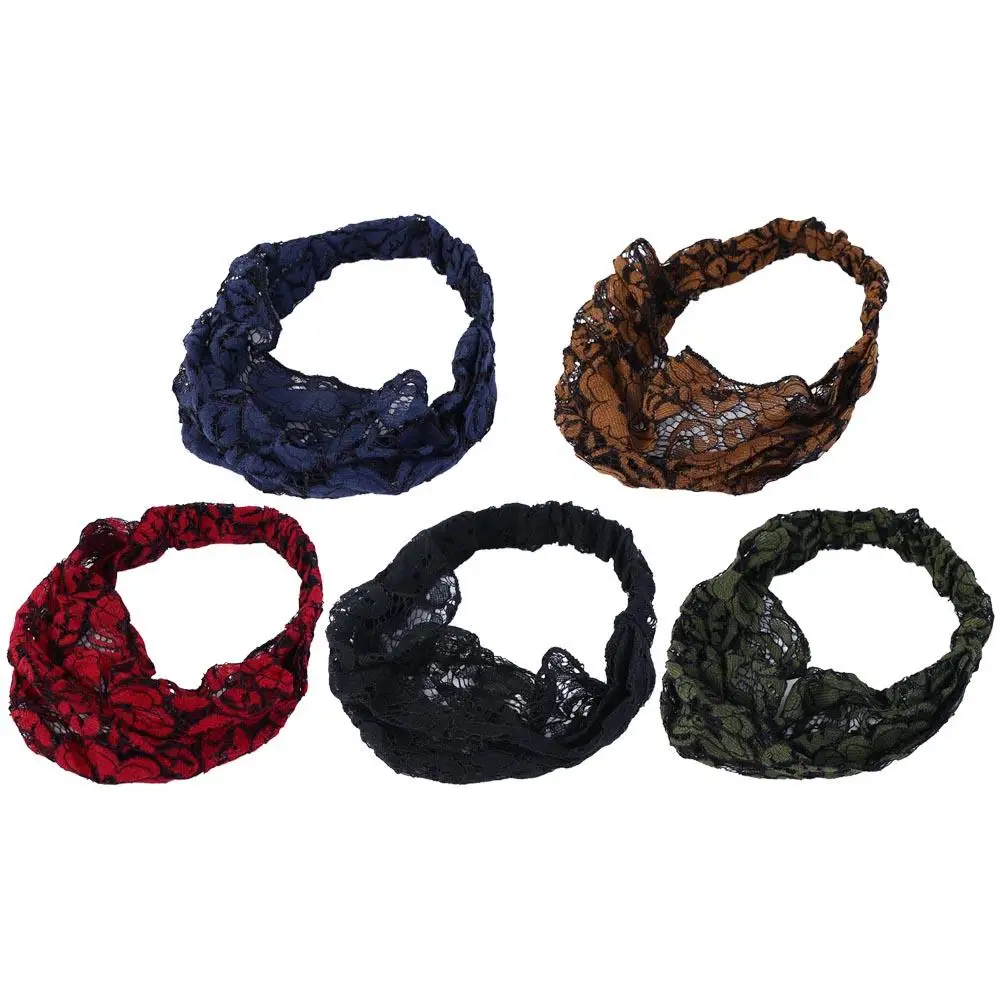 

Trendy Retro Wash Face Lace Cloth Gift Korean Style Hair Band Female Hair Band Wide Edge Headband Headdress