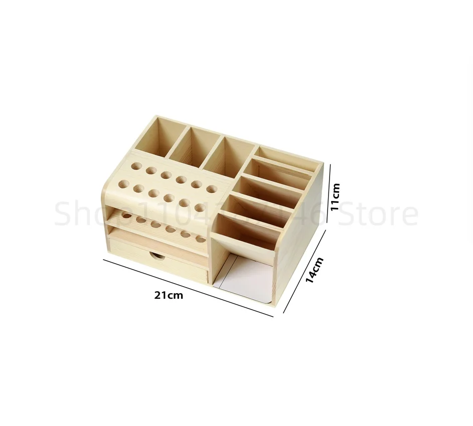 Wooden Storage Box Screwdriver Tweezers Holder Mobile Phone Repair Desktop Reception Tool Parts Box 5