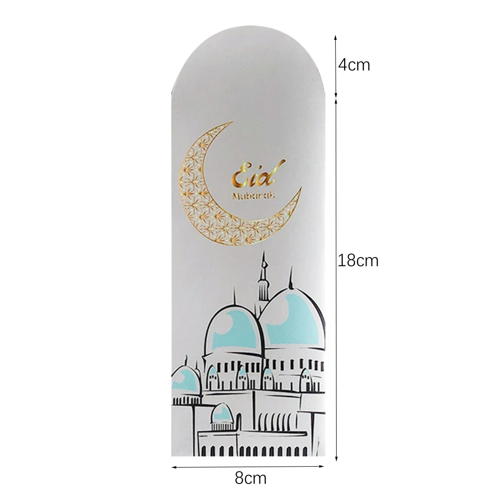 6 Stück Eid Mubarak Umschläge Geschenktüte Geld Mond Schloss Ramadan Dekoration Muslim Islamische Tasche für Eid Al-Fitr Dekoration Zubehör – Detail 15