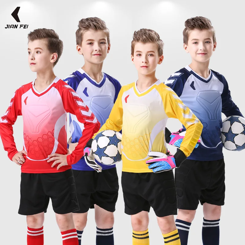 Camiseta de portero de fútbol para niños, personalizado para niños uniforme de portero de camisas de manga larga para al aire libre _ - AliExpress Mobile