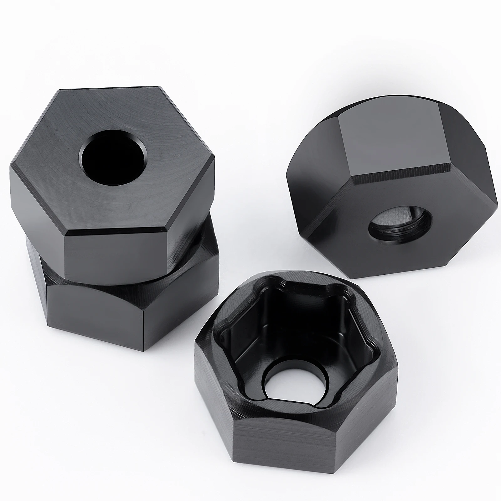 YEAHRUN 4 Stück 5 mm bis 7 mm Aluminiumlegierung Sechskant-Radnabenadapter, Umwandlung für SCX24 auf WPL D12 1/10 RC Car Truck Upgrade-Teile – Detail 9