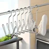 2pcs New Stainless Steel Shoe Drying Rack Balcony Window Sill Windproof Hanging Shoe Drying Rack Outdoor Shoe Drying Artifact 3