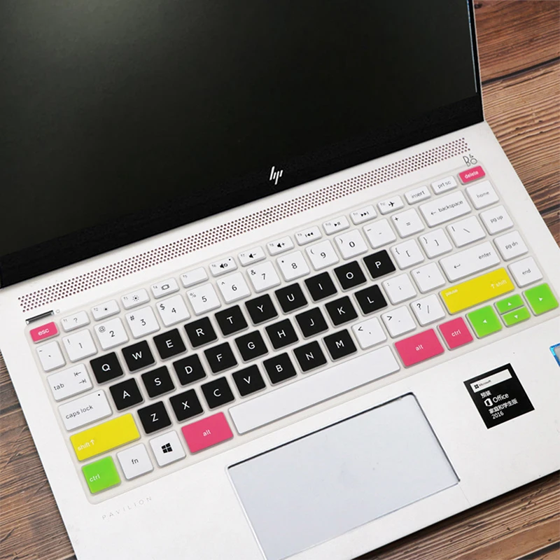 Removable Silicone Keyboard Protector Cover Skin For HP 14" Desktop Laptop Keyboard Covers Gradient Film keyboard silicone cover,keyboard cover