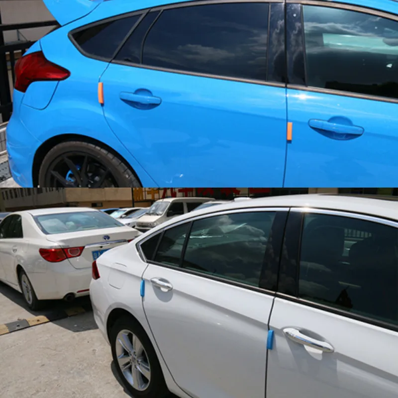 4-Piece Vehicle Door Protection Foam Strips - Anti-Collision & Anti-Scratch Guards