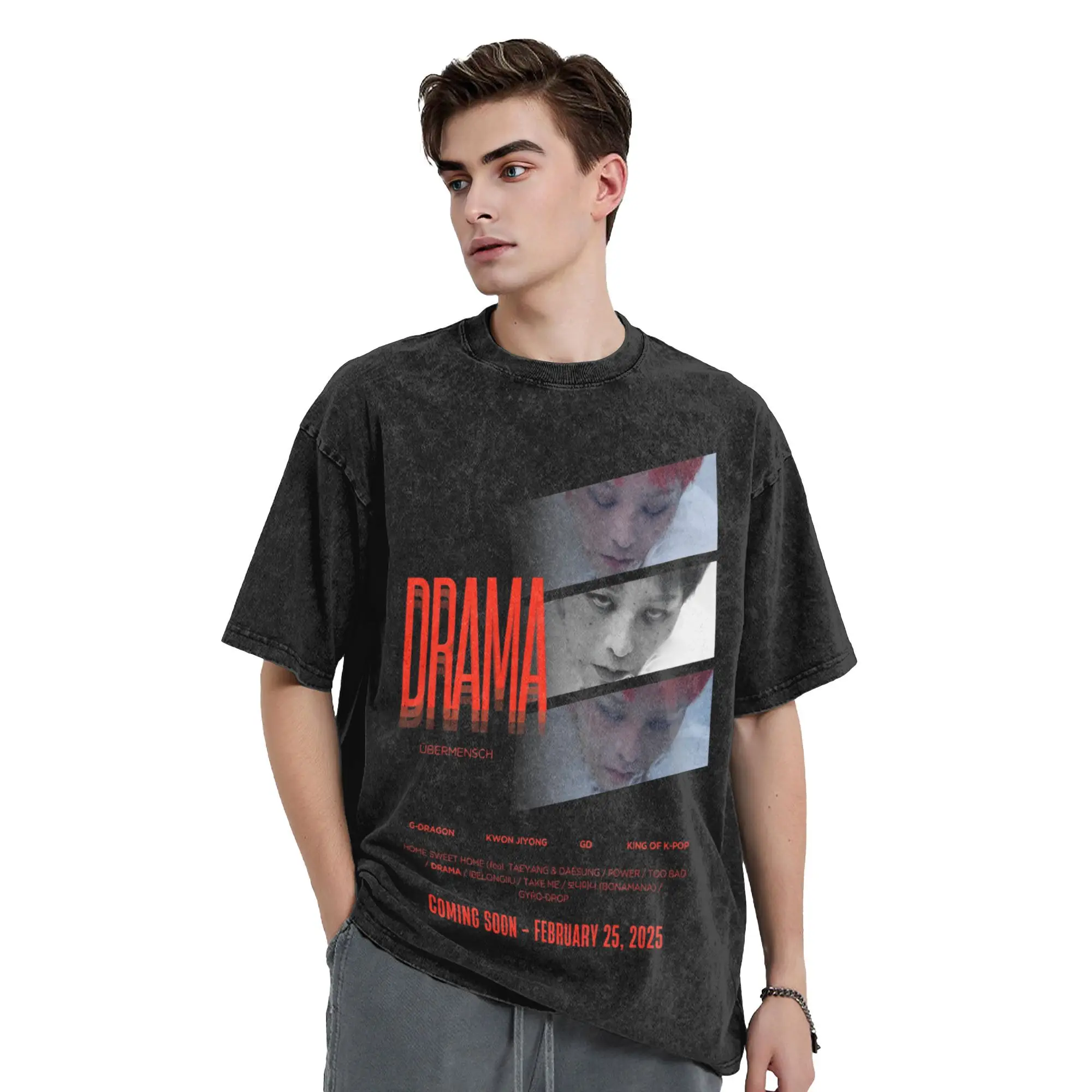 レビュー高評価アイテム特集｜ファッション通販 Album New 2025 Summer Shirt T G-Dragons Y2K Shirts T Basic アイドル
