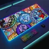 Disney K-Kingdom Hearts For Rgb Mouse Pad Xxl Steelseries Laptop Mat Gaming Mousepad Backlit Keyboard 2