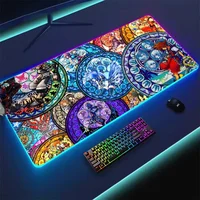 Disney K-Kingdom Hearts For Rgb Mouse Pad Xxl Steelseries Laptop Mat Gaming Mousepad Backlit Keyboard 2