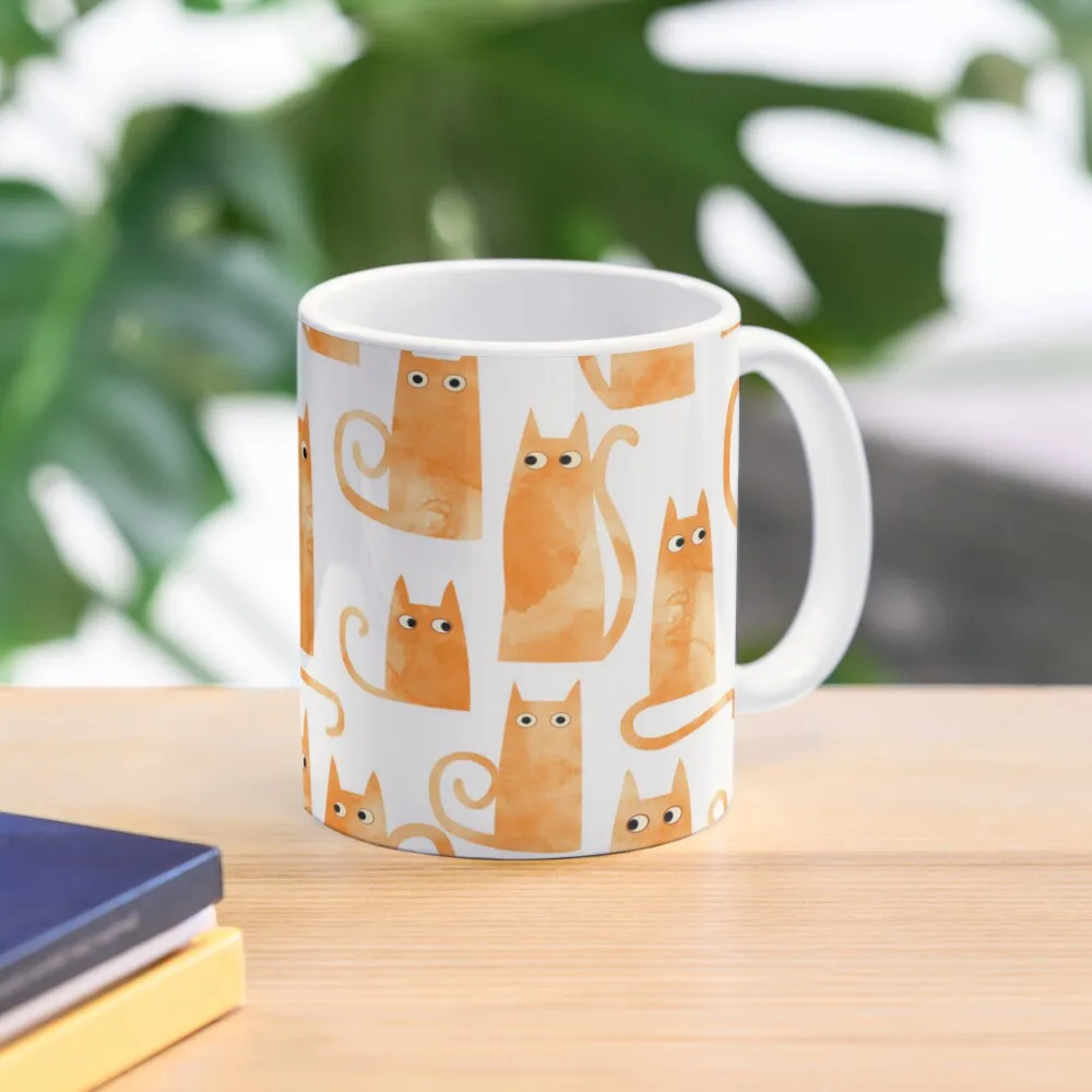 

Ginger Cats Coffee Mug Set Custom Cups Pottery Cups Mug