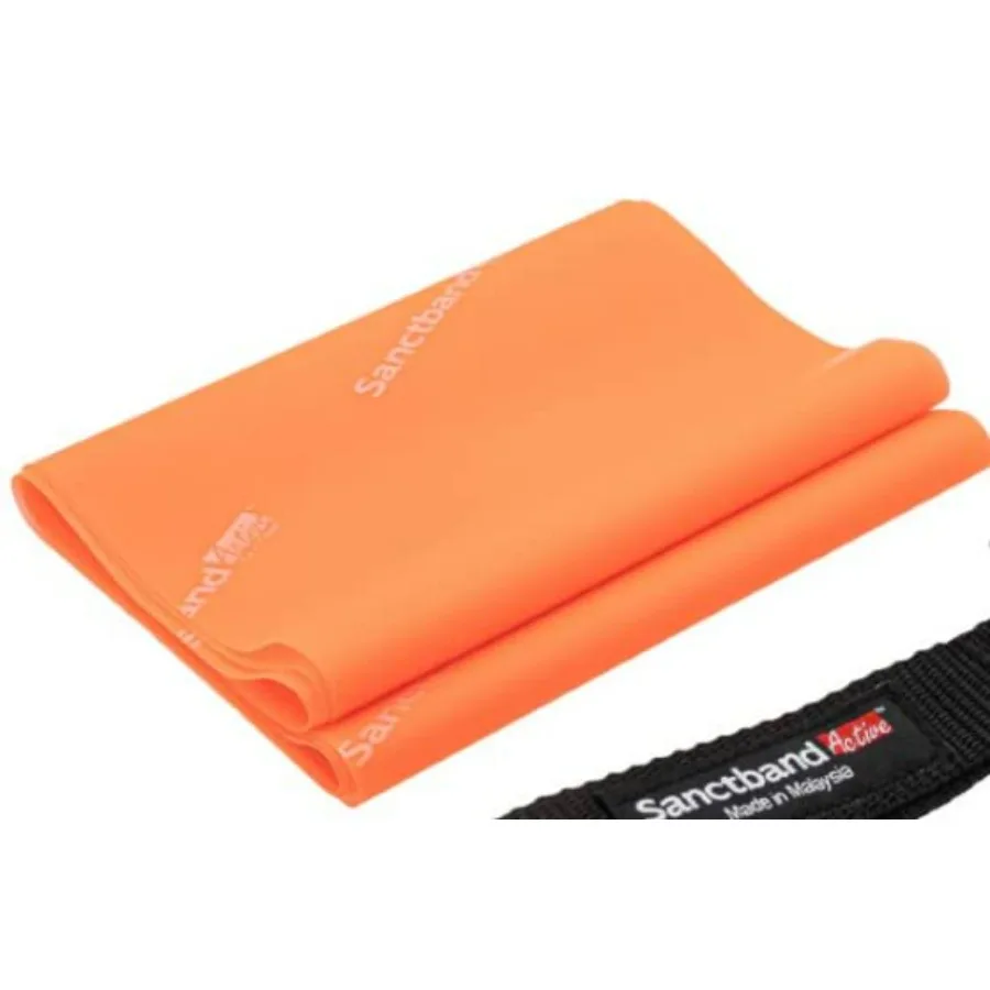 (Level 2 Light) Orange 30 Dispenser 5Ft/1.5Meter Latex Resistance Exercise Bands Physical Therapy Strength Training Yoga Pilates