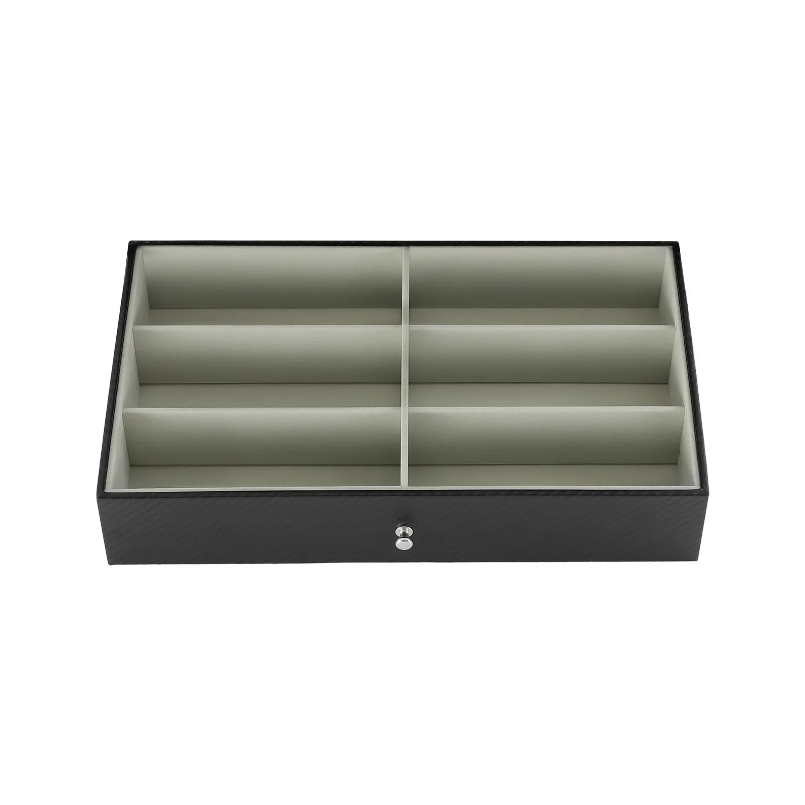 4-lagige Sonnenbrillen-Vitrine, Brillen-Aufbewahrungsbox aus PU-Leder, Aufbewahrungsbox für Brillensammlung, Organizer, Geschenk, 24 Fächer – Detail 8